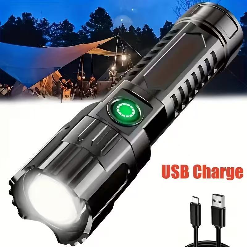 Outdoor Power Supply - New High-power Led Flashlight USB Rechargeable