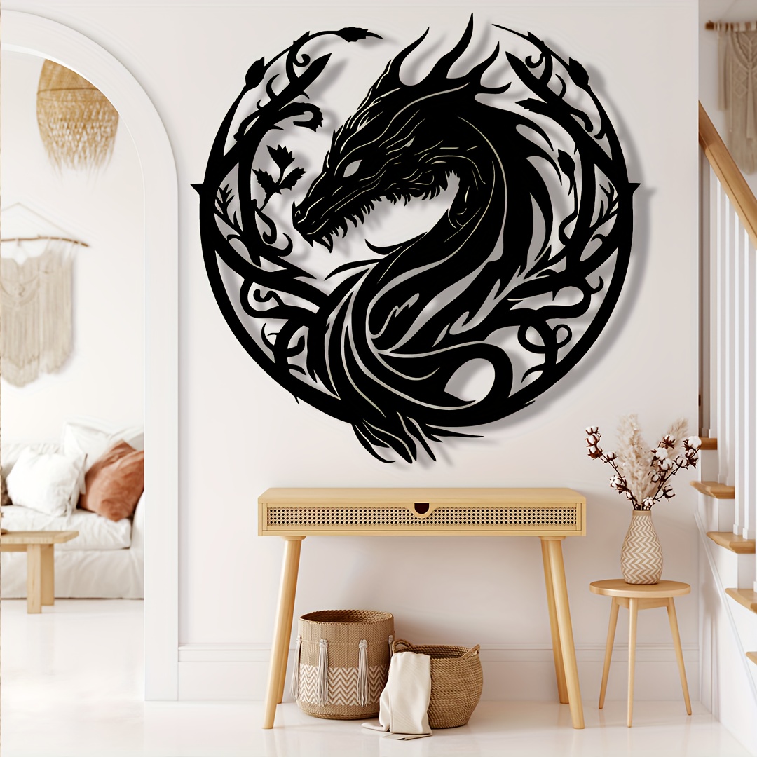 Ancient Zodiac Dragon Wall Art - Outdoor Power Garage 评论和价格