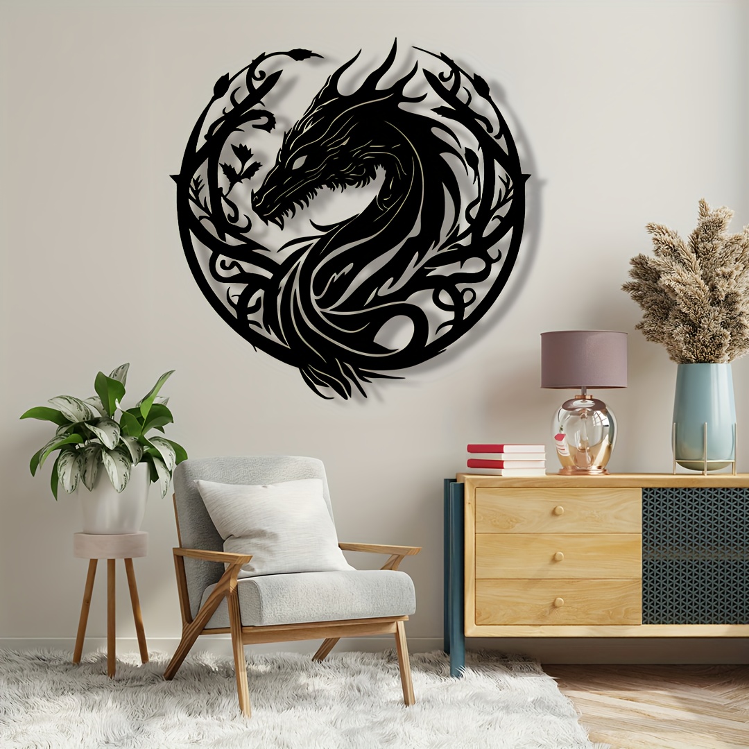 Ancient Zodiac Dragon Wall Art - Outdoor Power Garage 评论和价格