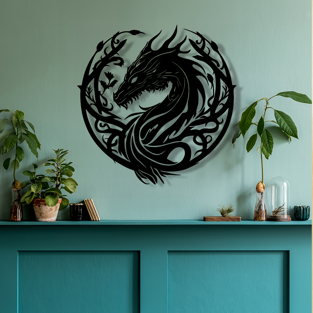 Ancient Zodiac Dragon Wall Art - Outdoor Power Garage 评论和价格