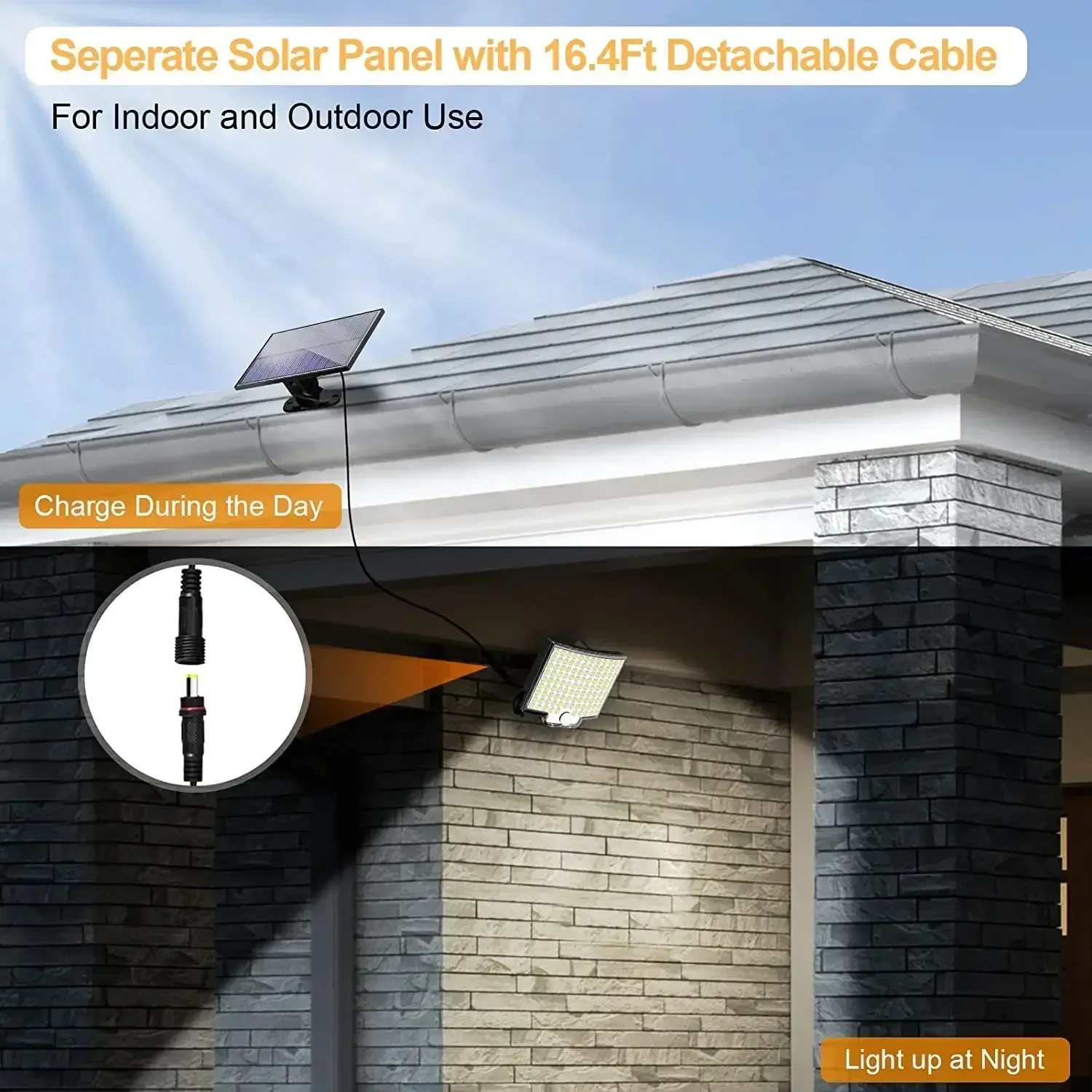 106LED Solar Light Outdoor Wat - Outdoor Power Garage 评论和价格