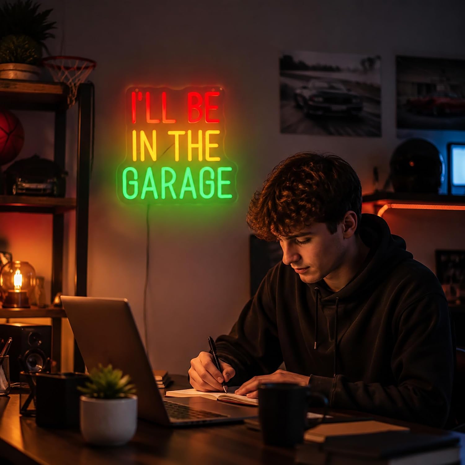 I'll Be In The Garage LED Neon - Outdoor Power Garage 评论和价格
