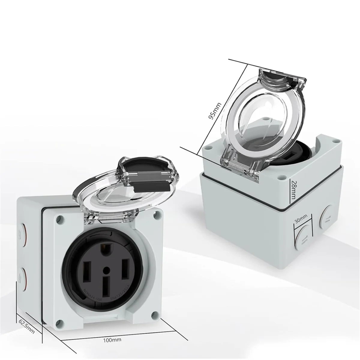 AT16 50Amp Power Outlet Box, 1 - Outdoor Power Receptacle Box 评论和价格