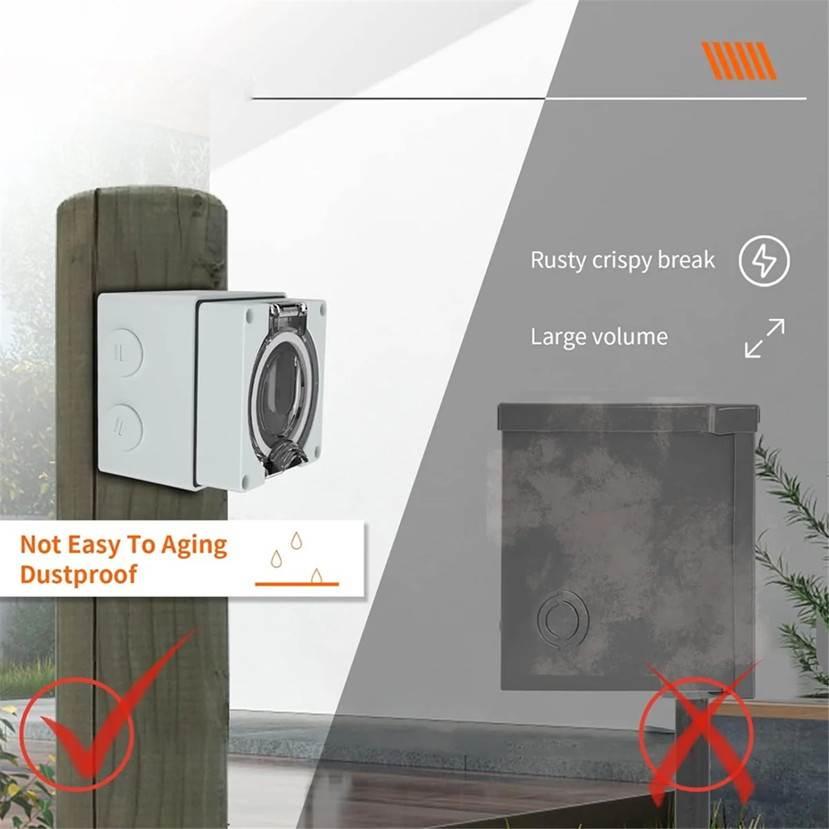 AT16 50Amp Power Outlet Box, 1 - Outdoor Power Receptacle Box 评论和价格
