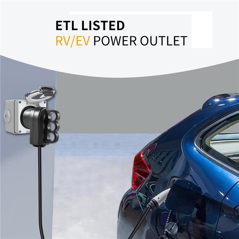 2X 30Amp Power Outlet Box,125V - Outdoor Power Receptacle Box 评论和价格