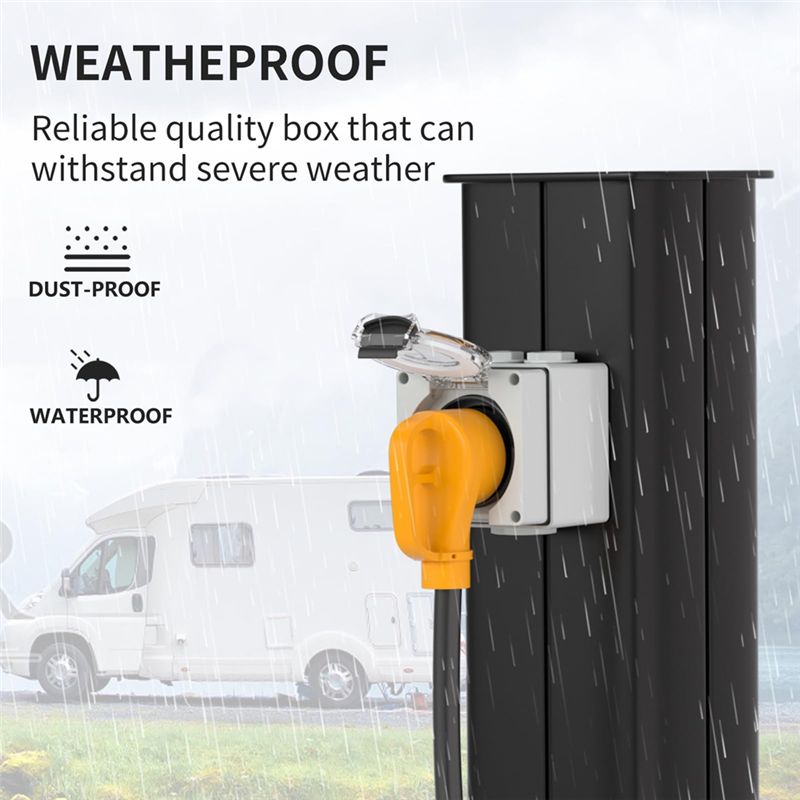 ABYP NEMA TT-30R 30Amp Power O - Outdoor Power Receptacle Box 评论和价格