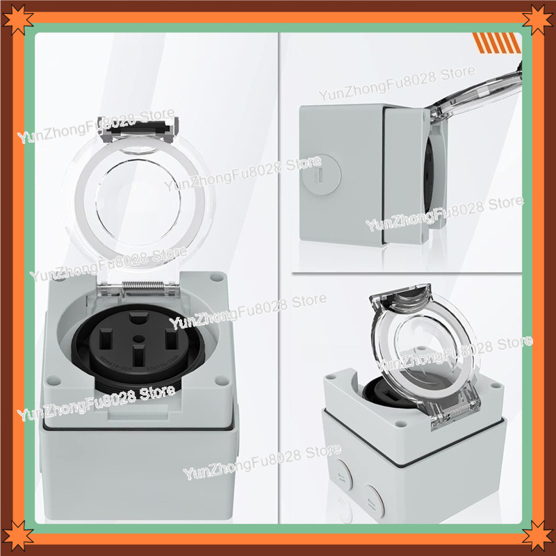 50Amp 14-50R Power Outlet Box  - Outdoor Power Receptacle Box 评论和价格