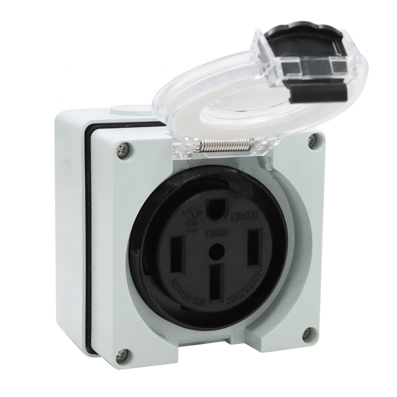 50 Amp Generator RV Power Inle - Outdoor Power Receptacle Box 评论和价格