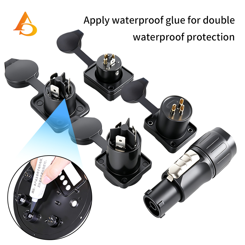 10pcs Waterproof Powercon True - Outdoor Power Socket With Lock 评论和价格