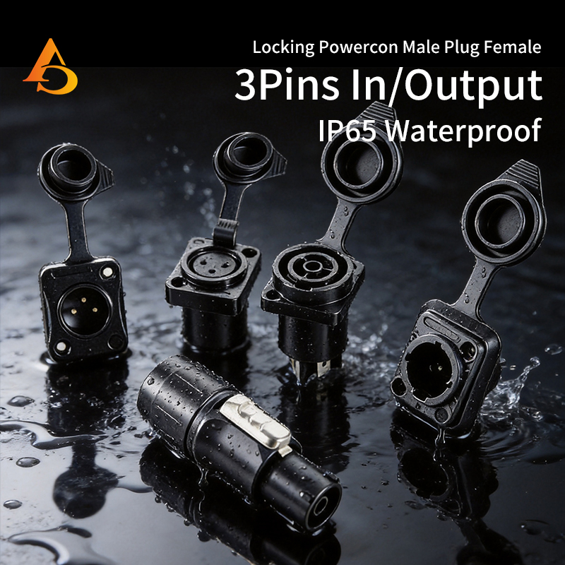 10pcs Waterproof Powercon True - Outdoor Power Socket With Lock 评论和价格