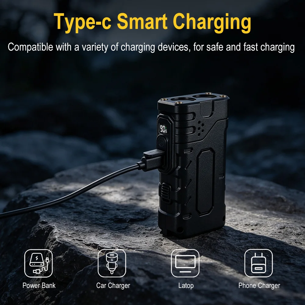 BORUIiT Hand Crank EDC LED Fla - Outdoor Power Supply 评论和价格
