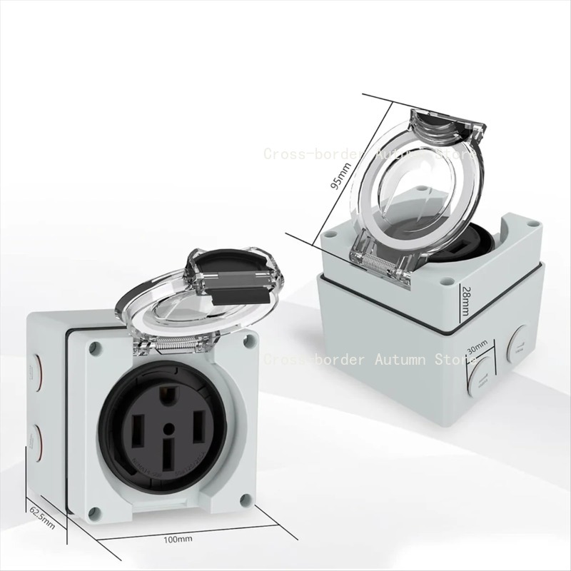 TFBC 50Amp Power Outlet Box,12 - Outdoor Power Receptacle Box 评论和价格