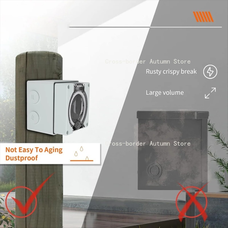 TFBC 50Amp Power Outlet Box,12 - Outdoor Power Receptacle Box 评论和价格