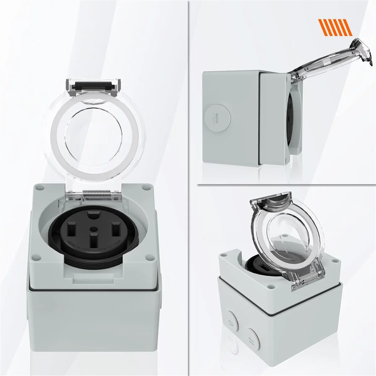 Power Outlet Box, 125/250Volt  - Outdoor Power Receptacle Box 评论和价格