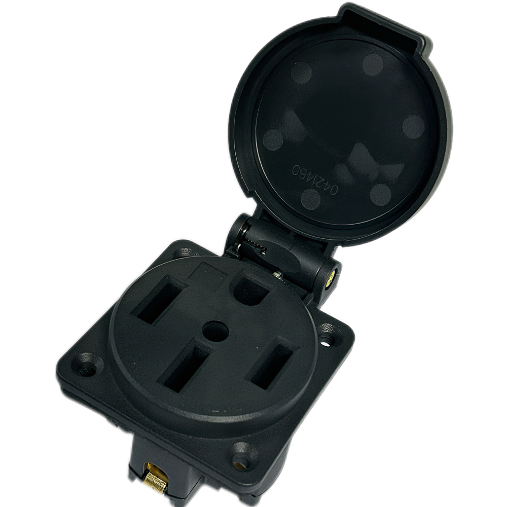Black Waterproof 50 Amp Genera - Outdoor Power Receptacle Box 评论和价格