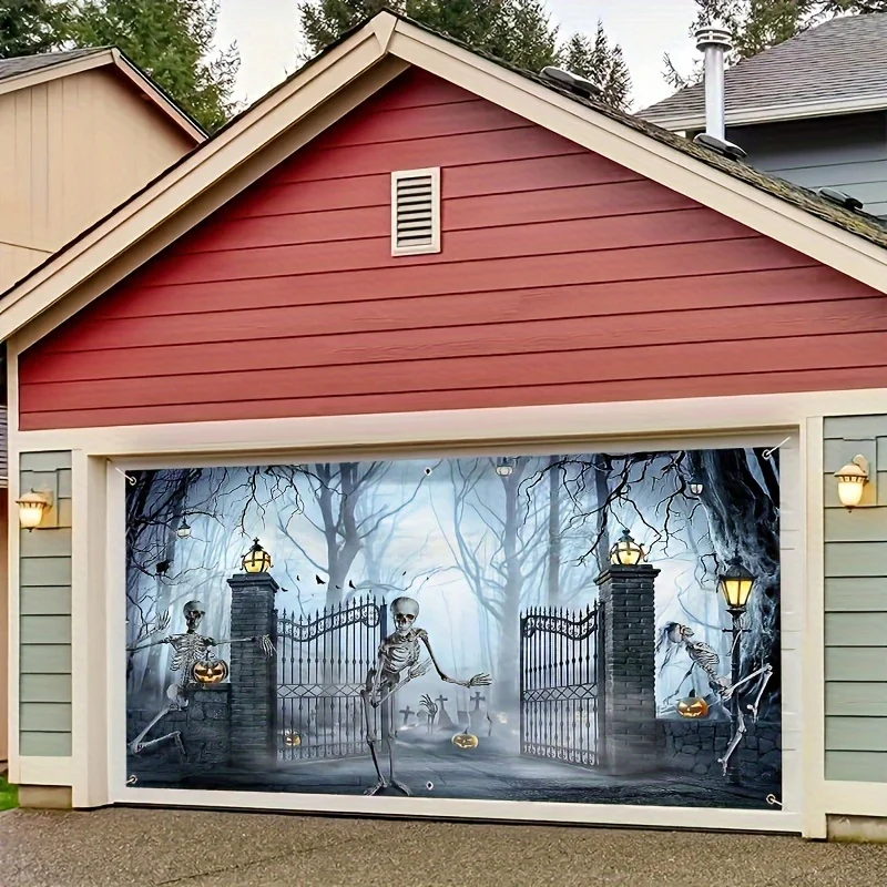 Spooky Halloween Garage Door B - Outdoor Power Garage 评论和价格