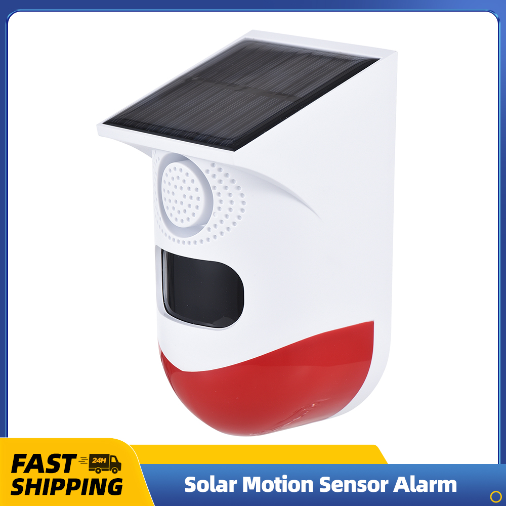 Solar Motion Sensor Alarm Outd - Outdoor Power Outlet Solar 评论和价格