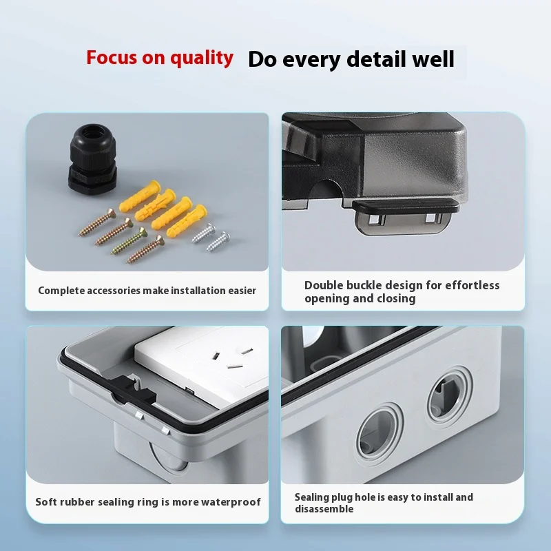 Outdoor Waterproof Socket Open - Outdoor Power Socket With Lock 评论和价格