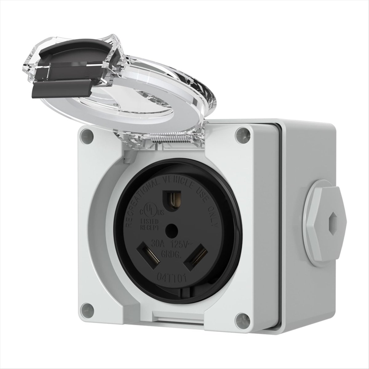 HHTL 30Amp Power Outlet Box,12 - Outdoor Power Receptacle Box 评论和价格