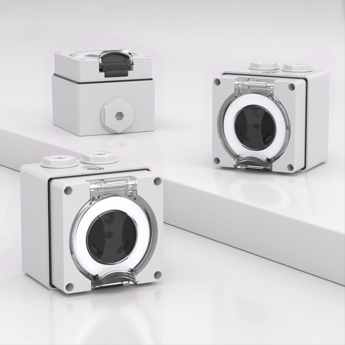 HHTL 30Amp Power Outlet Box,12 - Outdoor Power Receptacle Box 评论和价格