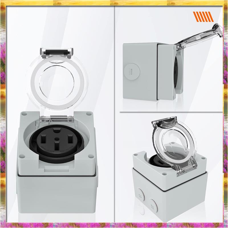 AA46 HOT-50Amp Outdoor Power O - Outdoor Power Receptacle Box 评论和价格